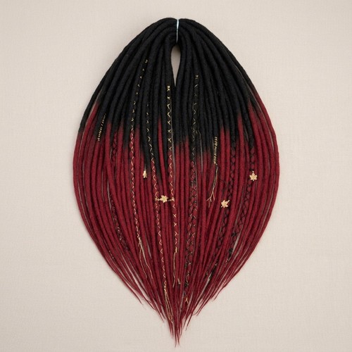 Merino wool dreads - de, 24''
