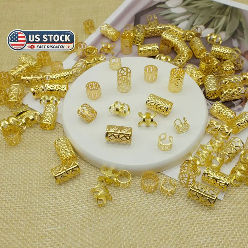 100 pcs gold dreadlock - pcs, locs