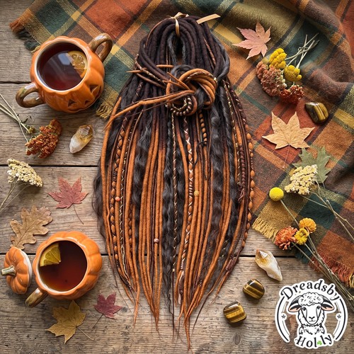 Merino wool curly dreads set - merino,